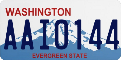 WA license plate AAI0144