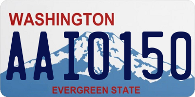 WA license plate AAI0150