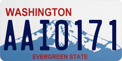 WA license plate AAI0171