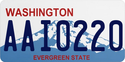 WA license plate AAI0220
