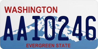 WA license plate AAI0246