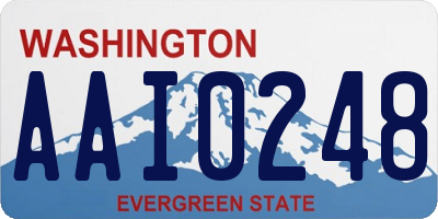WA license plate AAI0248
