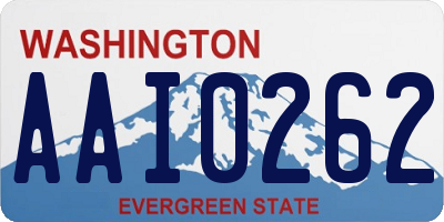 WA license plate AAI0262