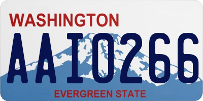 WA license plate AAI0266