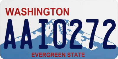 WA license plate AAI0272