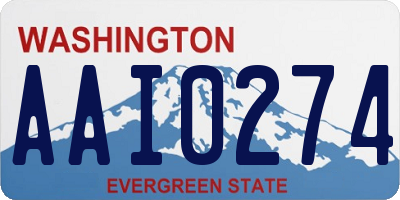 WA license plate AAI0274