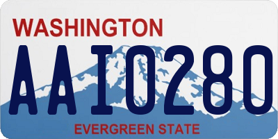 WA license plate AAI0280
