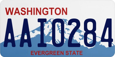 WA license plate AAI0284