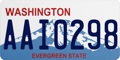 WA license plate AAI0298