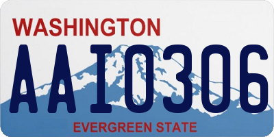 WA license plate AAI0306