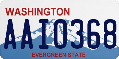 WA license plate AAI0368