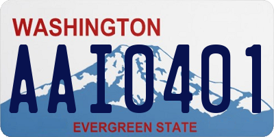 WA license plate AAI0401