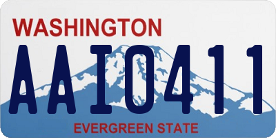 WA license plate AAI0411