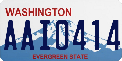 WA license plate AAI0414