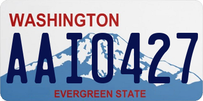 WA license plate AAI0427