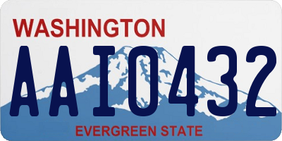 WA license plate AAI0432