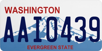 WA license plate AAI0439
