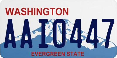 WA license plate AAI0447