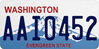 WA license plate AAI0452