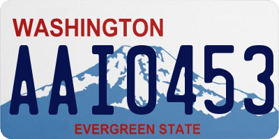 WA license plate AAI0453