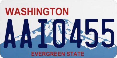 WA license plate AAI0455