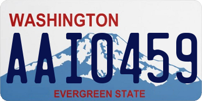 WA license plate AAI0459