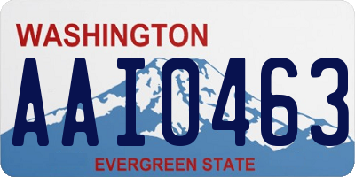 WA license plate AAI0463