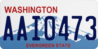 WA license plate AAI0473