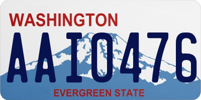 WA license plate AAI0476