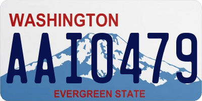 WA license plate AAI0479
