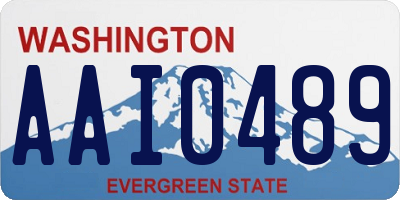 WA license plate AAI0489
