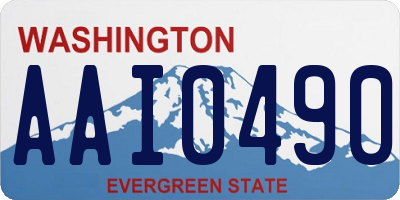 WA license plate AAI0490