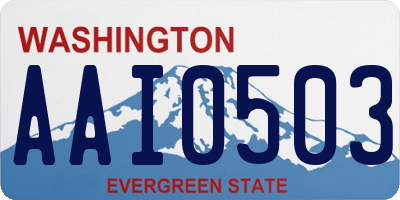 WA license plate AAI0503