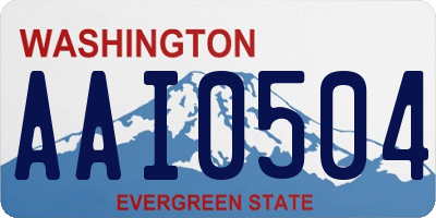 WA license plate AAI0504