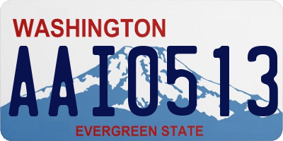 WA license plate AAI0513