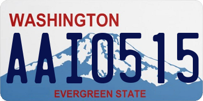 WA license plate AAI0515