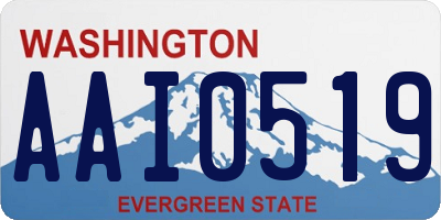 WA license plate AAI0519