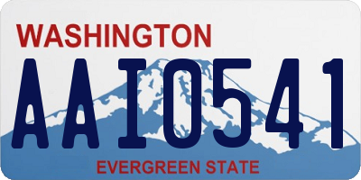 WA license plate AAI0541