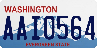 WA license plate AAI0564