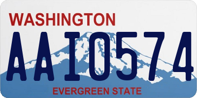 WA license plate AAI0574