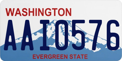 WA license plate AAI0576