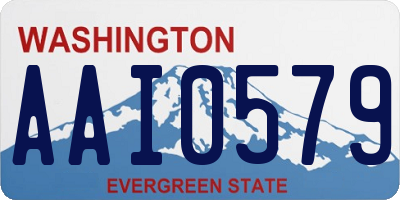 WA license plate AAI0579