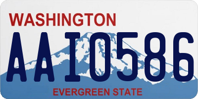 WA license plate AAI0586
