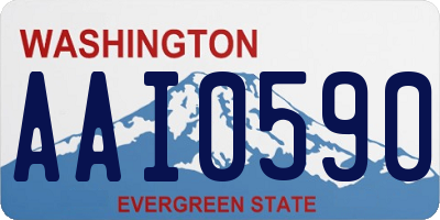 WA license plate AAI0590