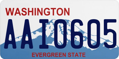 WA license plate AAI0605