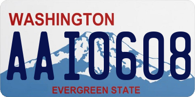 WA license plate AAI0608