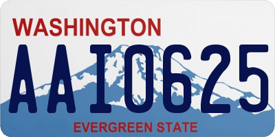 WA license plate AAI0625