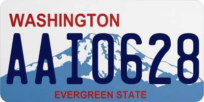 WA license plate AAI0628