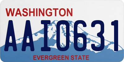 WA license plate AAI0631