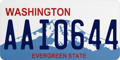 WA license plate AAI0644